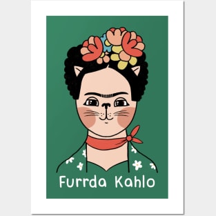 Furrda Kahlo: Frida Kahlo Cat Posters and Art